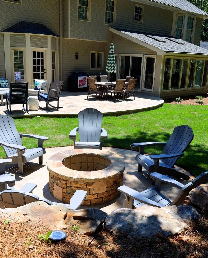 Our Patio Design & Construction service offers homeowners a beautiful and functional outdoor space to enjoy with family and friends, expertly crafted by our team of skilled landscapers. for Precise Landscape and Irrigation Solutions in Metro Atlanta, GA