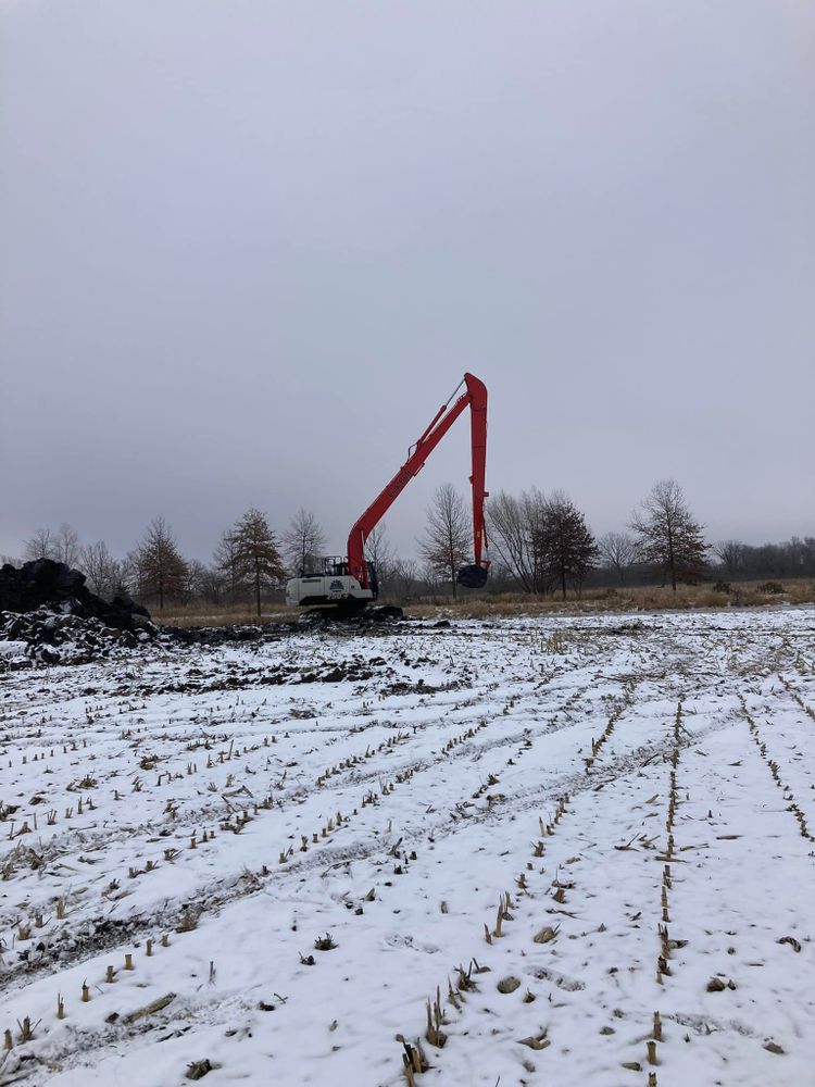 Excavating for M & W Tiling and Excavating in Calamus, IA