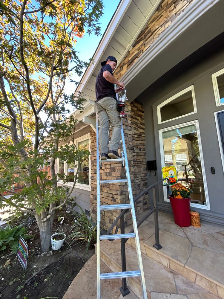 Permanent lighting for GGG Home Services in San Jose, CA