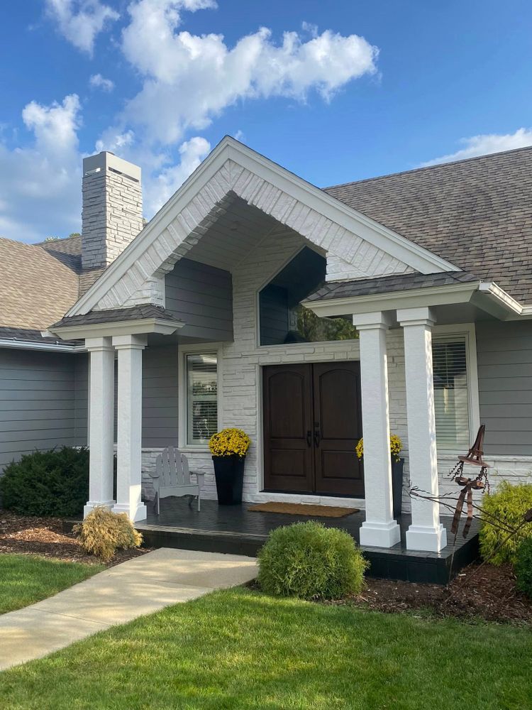 Transform your home's curb appeal with our expert exterior painting services. Our skilled team ensures superior quality, weather-resistant finishes that enhance beauty and provide long-lasting protection against the elements. for Hughberts Siding & Painting in Rochester, MN