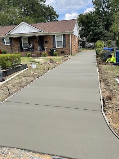 Patio Installation for Arce’s concrete finishing in Winston Salem, NC