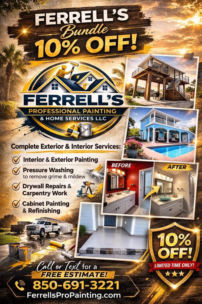 All Photos for Ferrell’s Professional Painting & Home Services LLC in Panama City Beach, FL