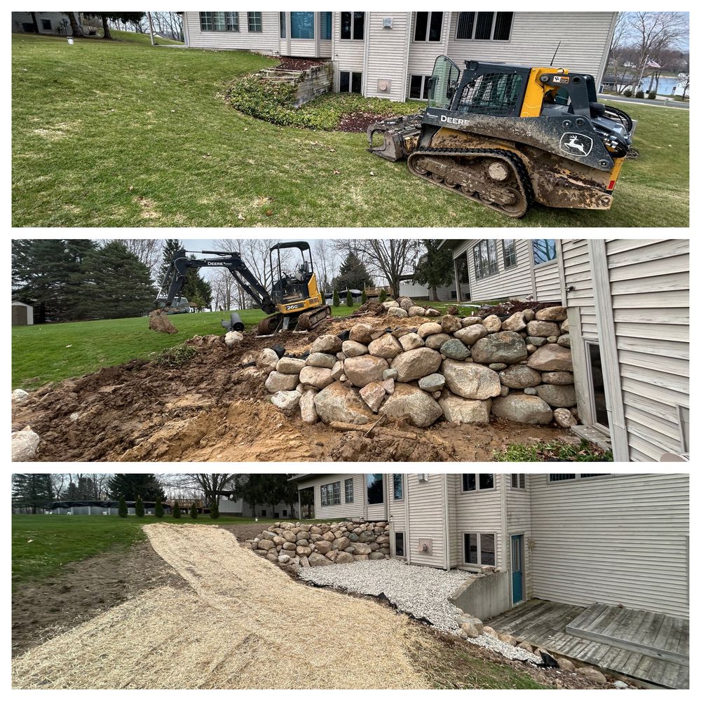 Excavating for Palmer Property Services in Middleville, MI