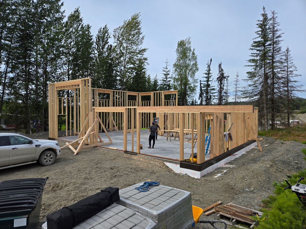 Framing for SteveWorks Construction in Sterling, AK