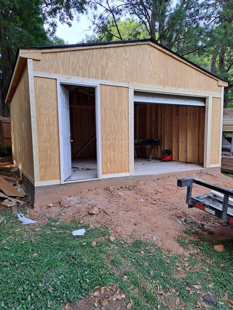 Sheds and garages for Rick's creative home improvement and repair in Atlanta, GA