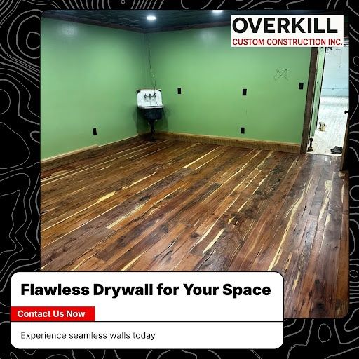 Our professional drywall installation & repair service guides homeowners on how to drywall effectively, ensuring smooth surfaces and seamless finishes tailored to your home’s unique requirements for a flawless transformation. for Overkill Custom Construction Inc. in Lakeland, FL