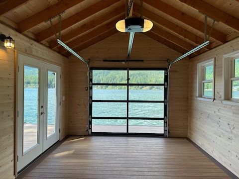 Boat house for The Baskins Sawmill in Port Angeles,  WA