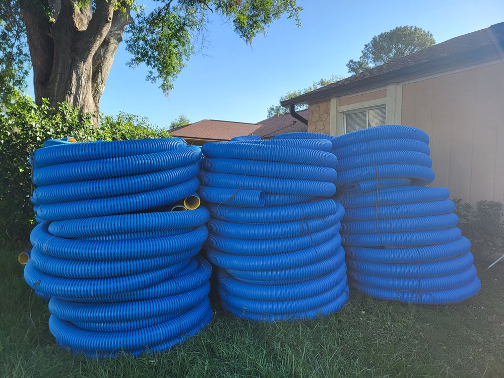 FDM HIGH OCTANE PIPE for Sam's French Drains and Landscape in Orlando, Florida