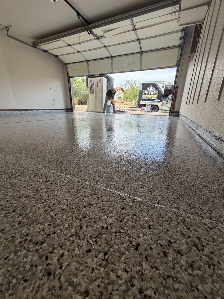 Polyaspartic & Epoxy Garages for PRYME EPOXY LLC in Mayer, AZ