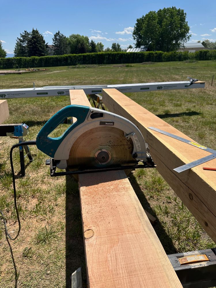 Framing for R&H Homes in Bozeman, MT