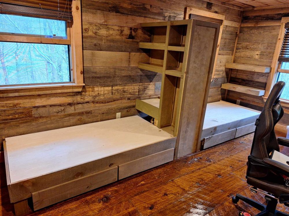 Our Wood Furniture Construction service crafts custom, high-quality pieces tailored to your style and space needs, using sustainable materials and expert craftsmanship to enhance the beauty and functionality of your home. for Blue Collar Construction in Blue Ridge, GA