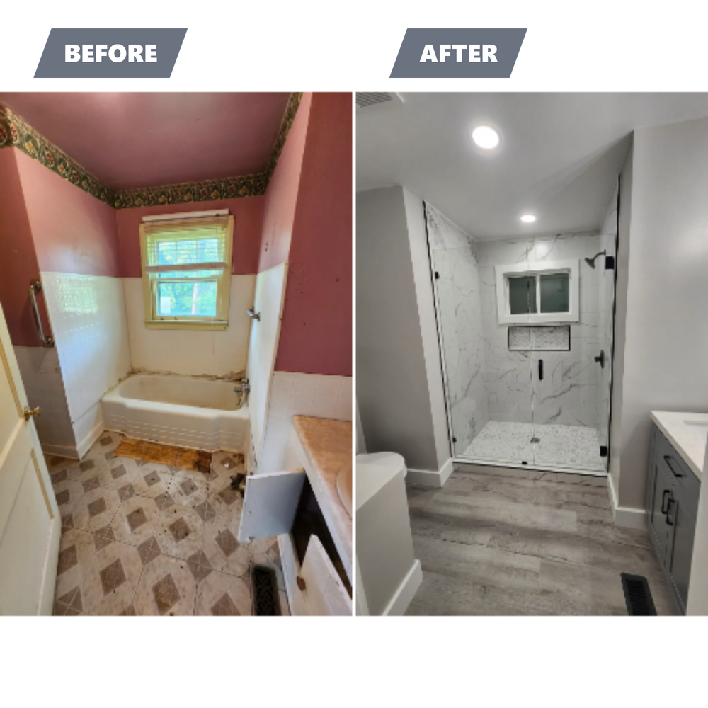 Before/After Interior Renovations for AG Construction in Greenville, SC