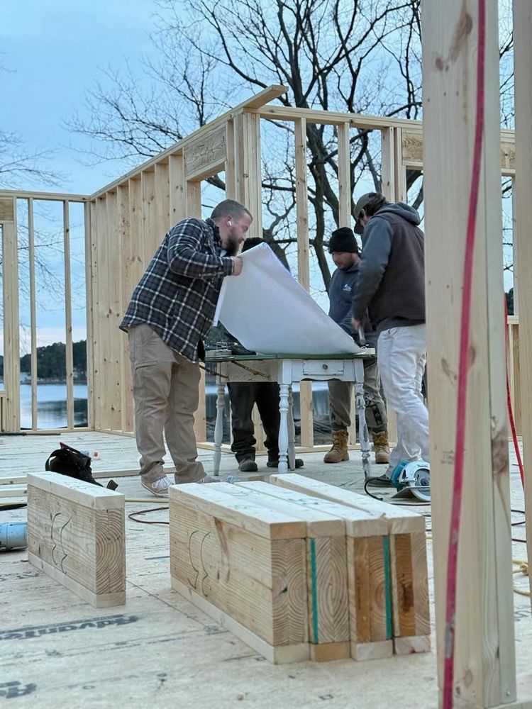 Our framing service provides homeowners with expert craftsmanship, ensuring sturdy and precise structural support for your construction or remodeling project, enhancing both the durability and design integrity of your home. for LegaSea Construction in Kilmarnock, VA