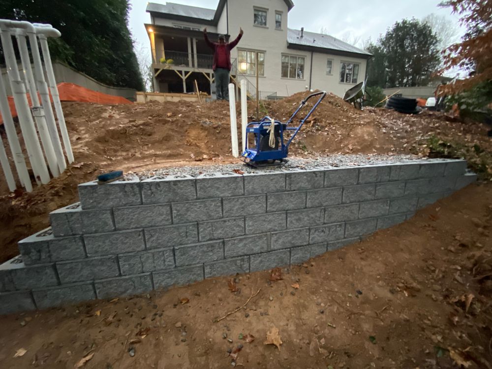 Retaining walls for JAD LANDSCAPE LLC in Conyers, GA