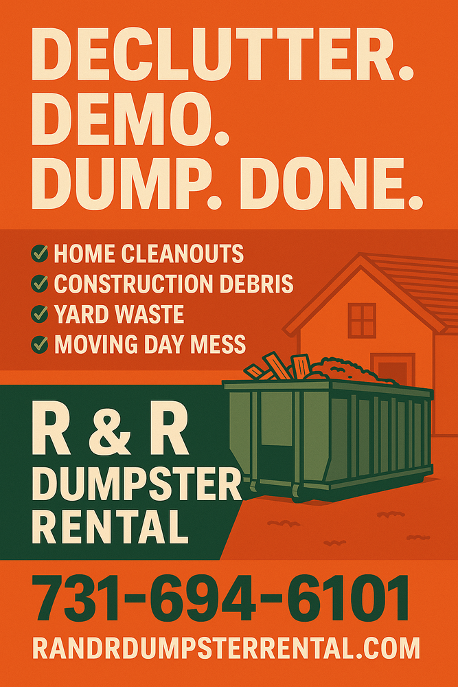 Dumpster Rental for R & R Enterprises in Jackson, TN