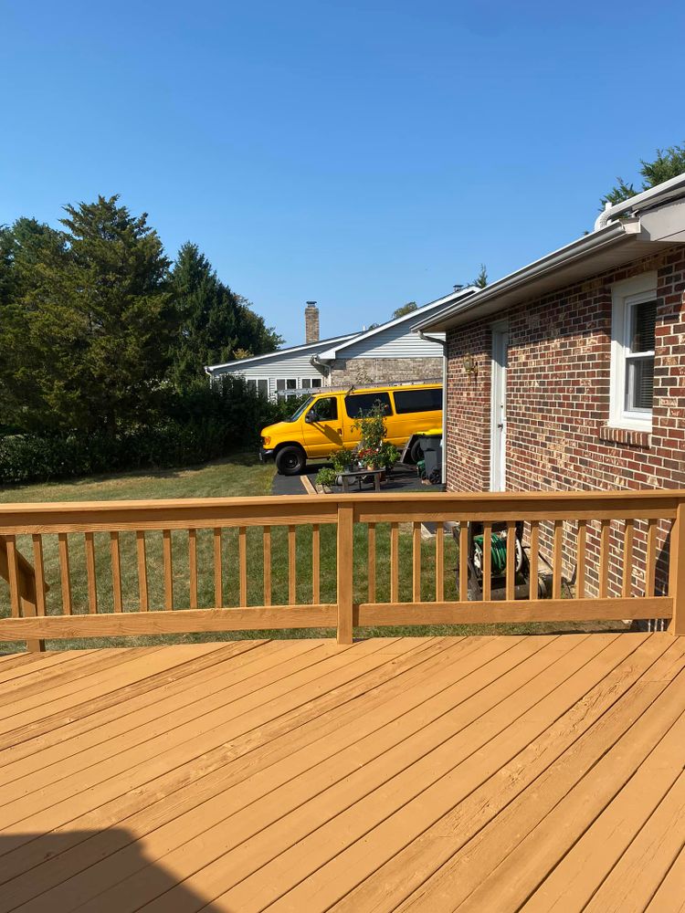 Our expert staining service enhances the beauty and durability of your wood surfaces, offering precision application to protect against weather elements and enrich your home's aesthetic appeal. Transform your interior or exterior today! for Painting Concord LLC in New Castle, DE