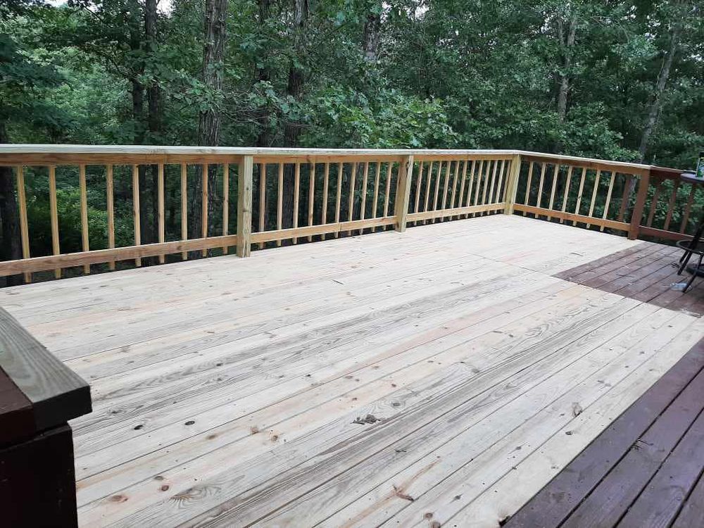 Our deck repair service revitalizes your outdoor space, addressing structural issues, replacing worn materials, and ensuring safety and beauty for your home’s exterior. Enjoy durable craftsmanship with our expert team. for Cloud Decking in Mount Vernon, MO