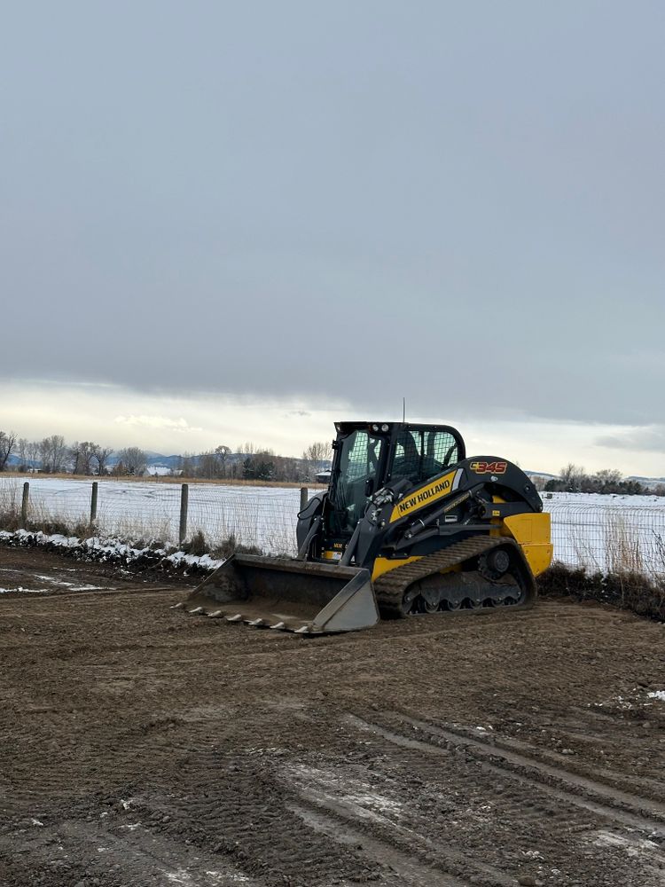 Dirt Work for R&H Homes in Bozeman, MT