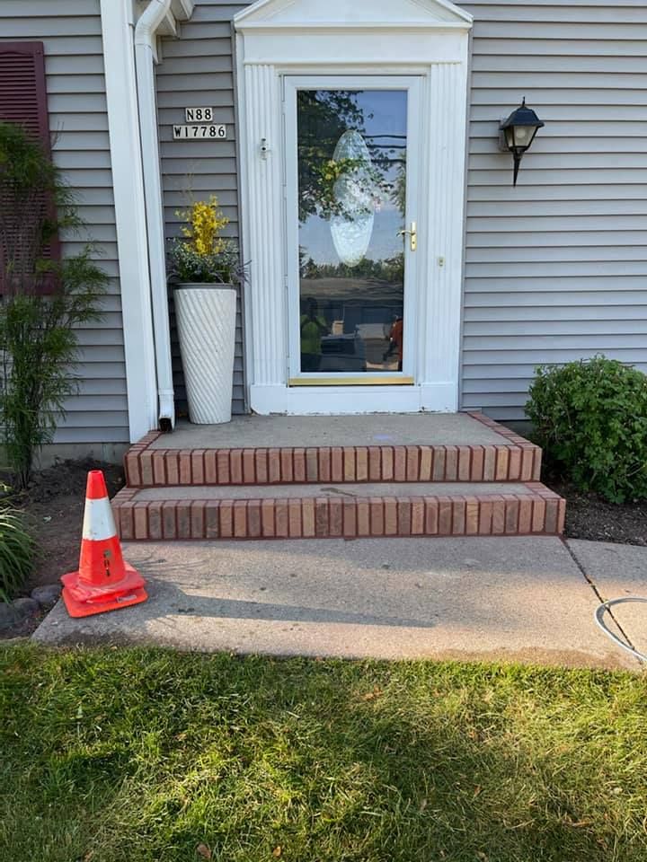 Our expert team will efficiently install your steps with precision and durability, ensuring a seamless transition between levels and enhancing the overall aesthetic appeal of your property. Satisfaction guaranteed. for JM Restoration LLC. in South Milwaukee, WI