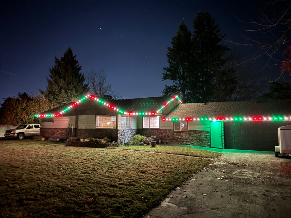 Enhance your home year-round with our Permanent Lighting solutions. Energy-efficient and visually stunning, our lights add safety, security, and aesthetic appeal to your outdoor spaces, creating a beautiful and secure ambiance, day or night. for Swift Serve in Coeur d'Alene, ID