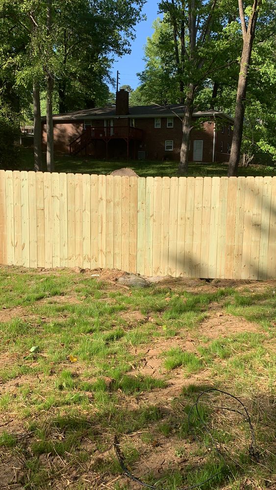 Fence work for Compadres Concrete in Griffin, GA