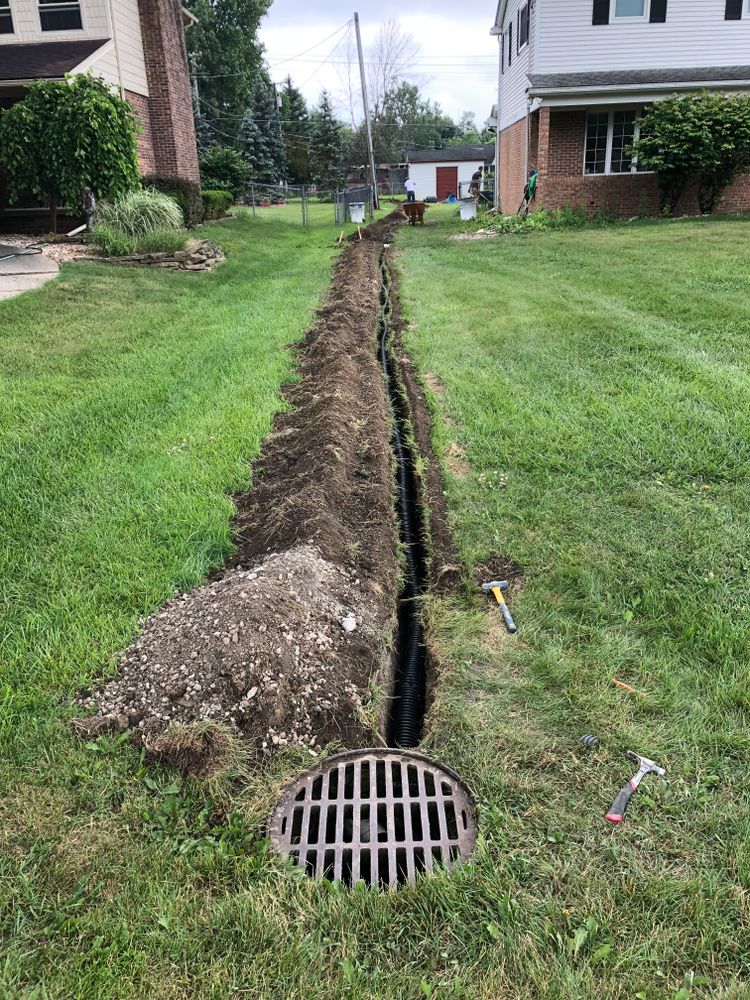 Drainage Systems for Alltimate Outdoor Services in Warren, MI