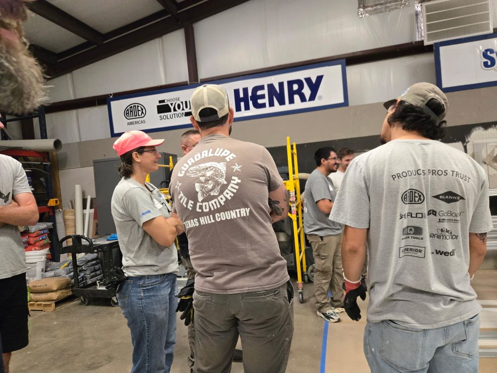Certifications & Training for Guadalupe Tile Company in New Braunfels, TX