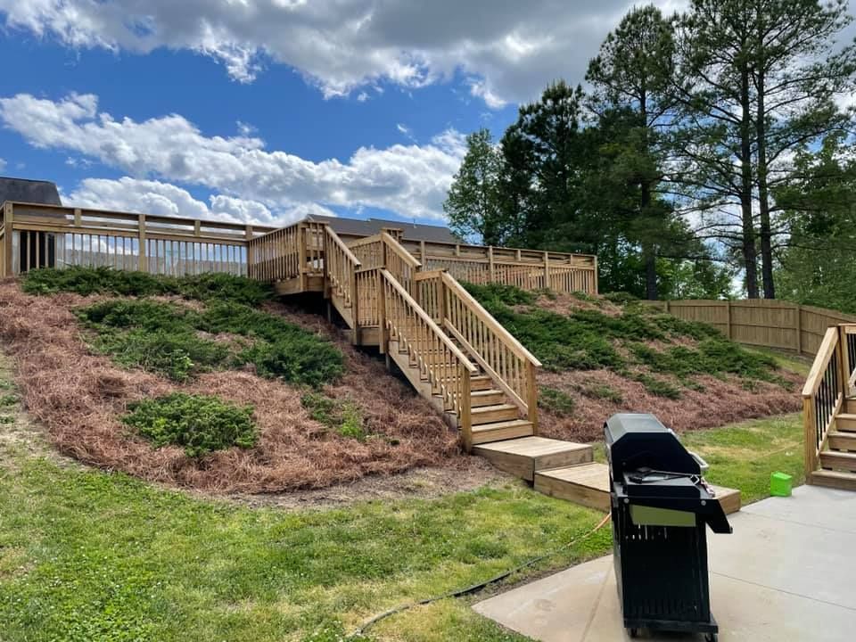 Pine Needle Installation  for Gallimore’s Lawn Care in Thomasville, NC