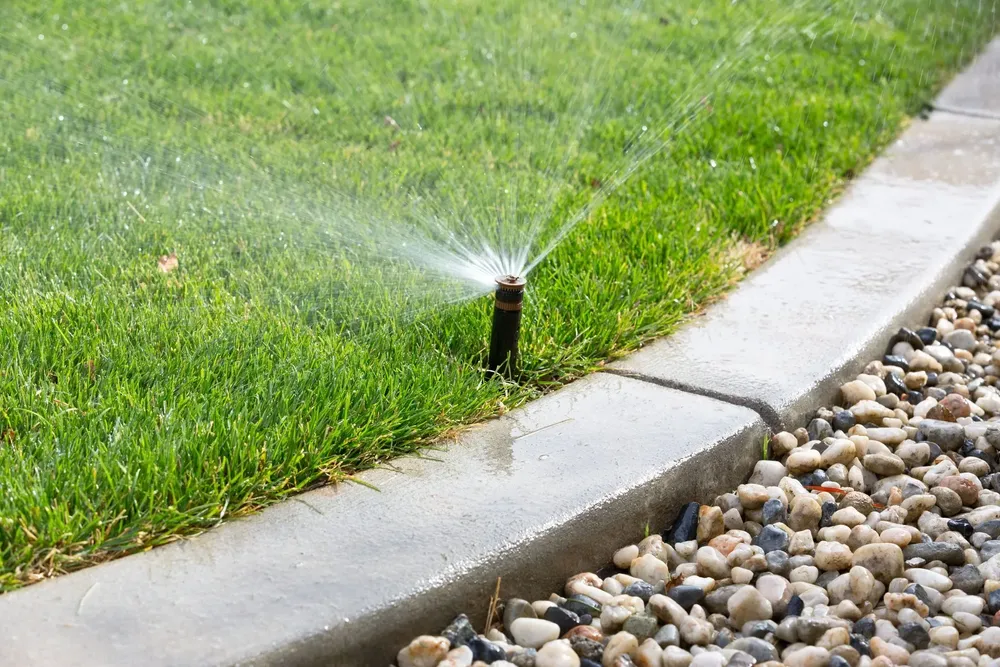 Irrigation for Red Agave Landscape Build & Design in Houston, TX