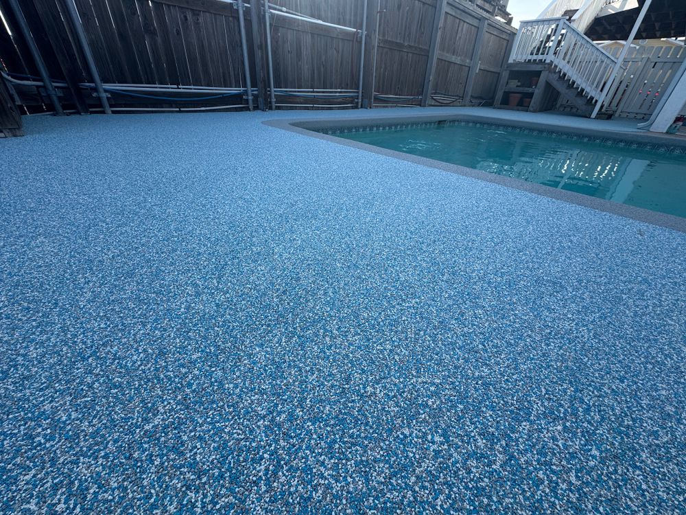 Pool Decks for TEX STONE Resin & Epoxy Coatings in Schertz, TX