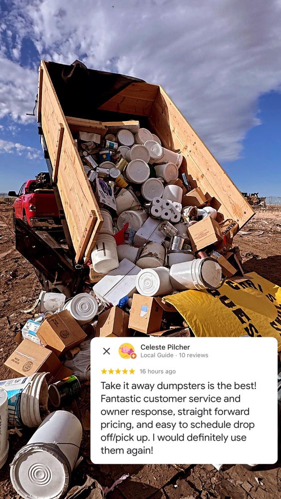 Dumpster Rental for Take It Away Dumpster Rentals in Roy, UT
