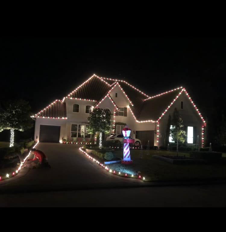 Christmas Lights for Cuernavaca Landscaping in Spring, TX