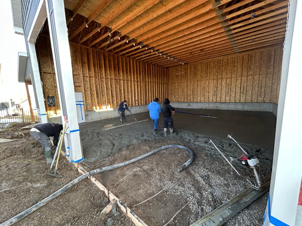 Concrete work for Remington Builders in Idaho Falls, ID