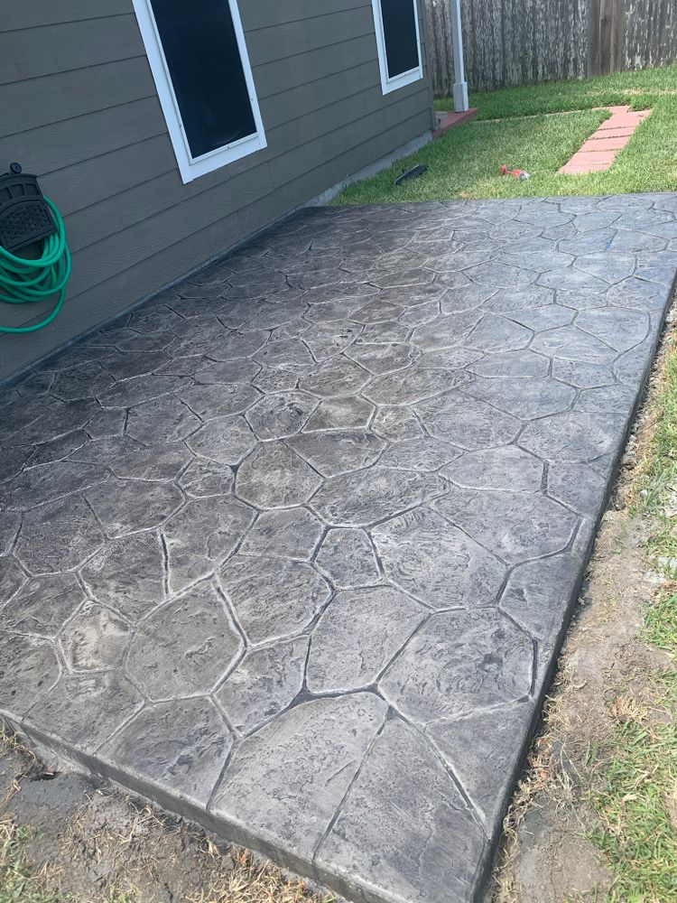 Stamped Concrete for Keen Decorative Concrete in Corpus Christi, TX