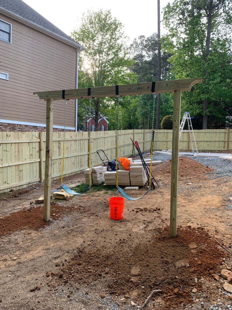 Fence work for Compadres Concrete in Griffin, GA