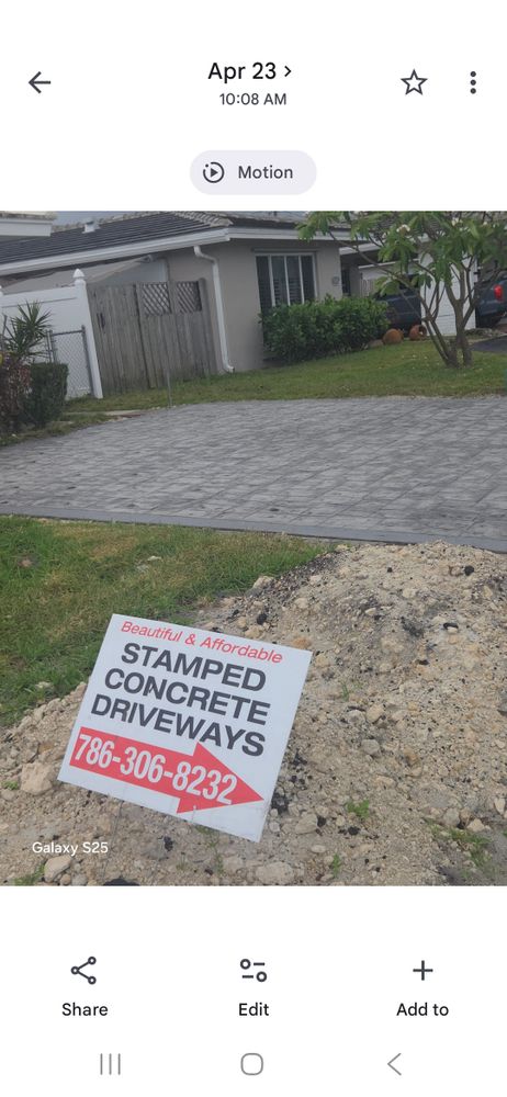 All Photos for Beautiful and Affordable Stamped Concrete by Castilla Concrete Finish Design Corp in Sunrise, FL