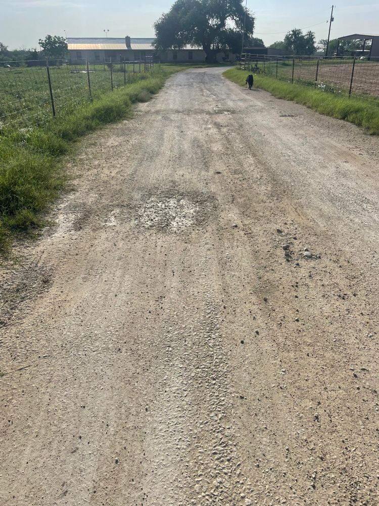 Power Raking for TS Land Mangement in Bigfoot, TX