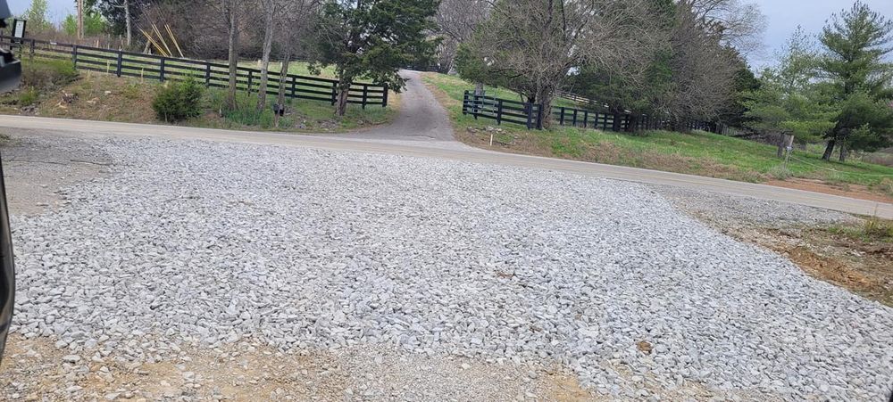 Our Roadbeds service ensures stable, durable foundations for driveways and private roads, utilizing expert excavation techniques to prepare the ground efficiently and safely, enhancing your property's accessibility and value. for J&G Trucking Excavating & Hauling in Nashville, TN