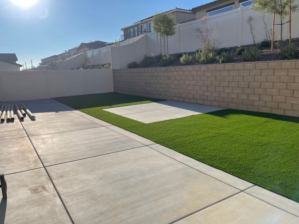 Concrete for Aidan Jade Landscaping in Riverside County, CA