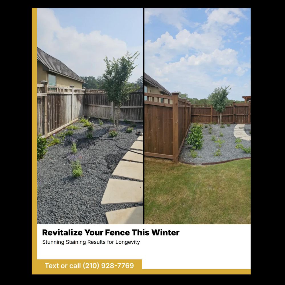 Fence Staining for Ansley Staining and Exterior Works in New Braunfels, TX