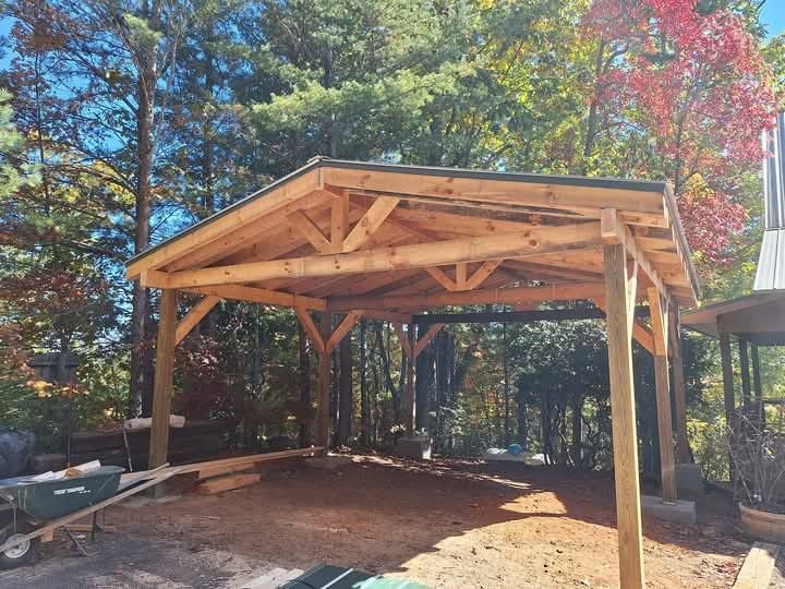 Enhance your home's functionality and curb appeal with our custom carport services, offering durable designs tailored to protect vehicles while seamlessly blending with your property’s aesthetic. Quality craftsmanship guaranteed. for Blue Collar Construction in Blue Ridge, GA
