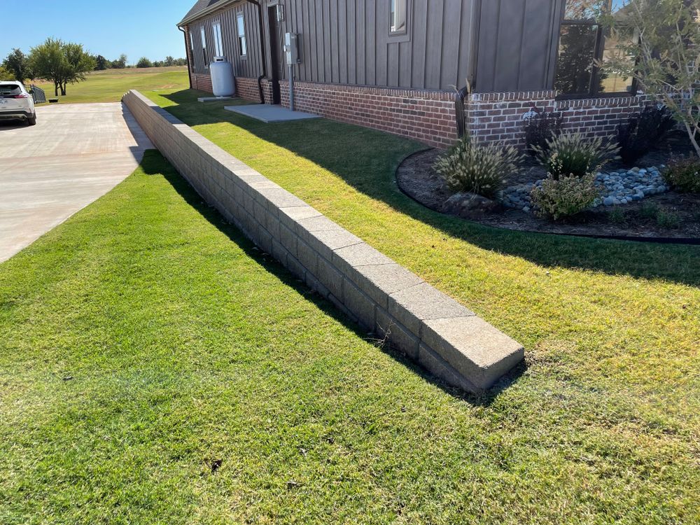 Retaining walls for Stallion Design And Construction in Norman, OK