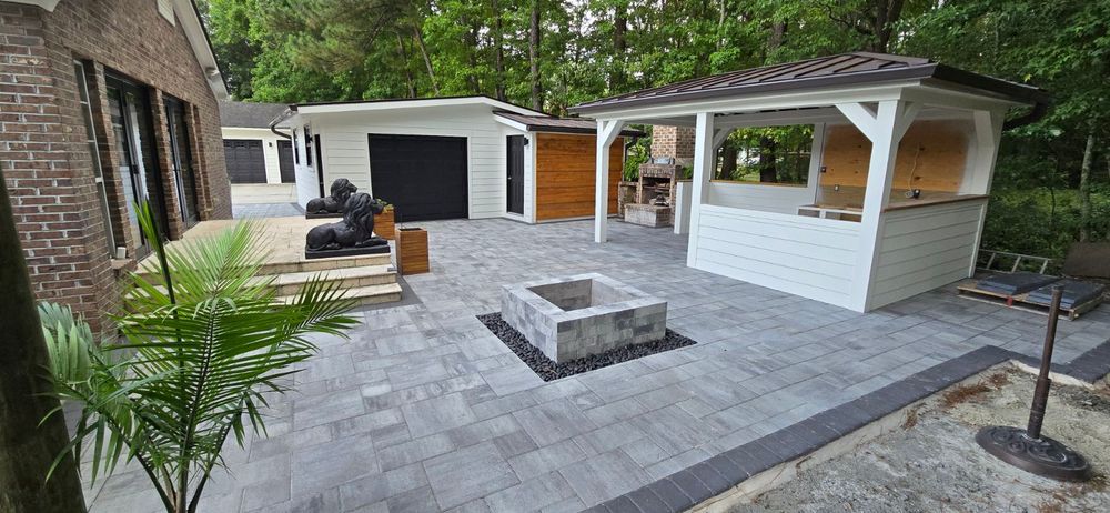 Our Hardscaping service offers professionally designed and installed landscape features such as patios, walkways, retaining walls, and fire pits to enhance the beauty and functionality of your outdoor space. for George’s Hardscape  in Bluffton, SC