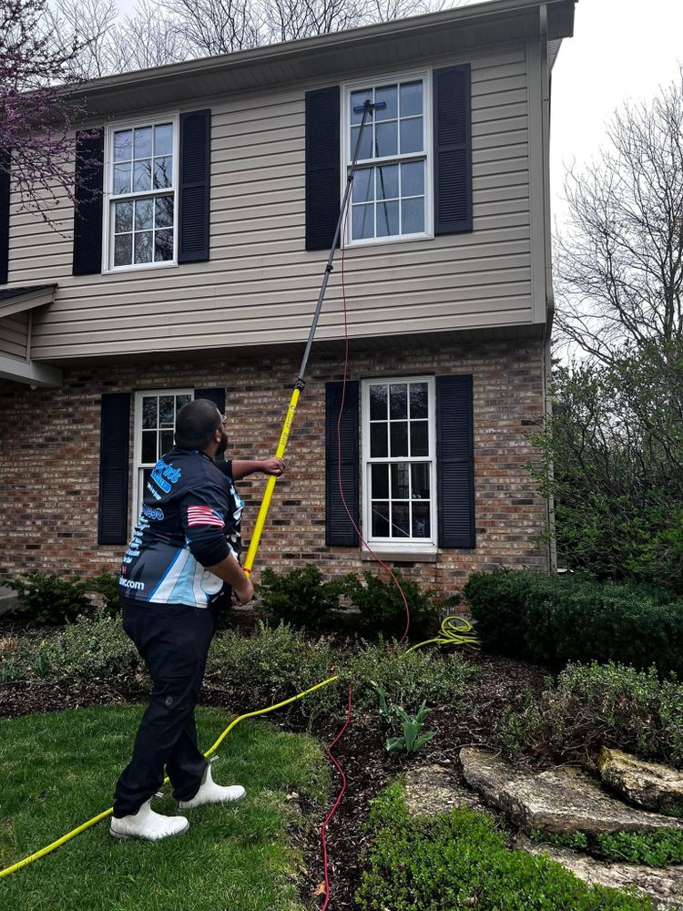 window cleaning  for Soapy Suds Services in St. Charles, IL