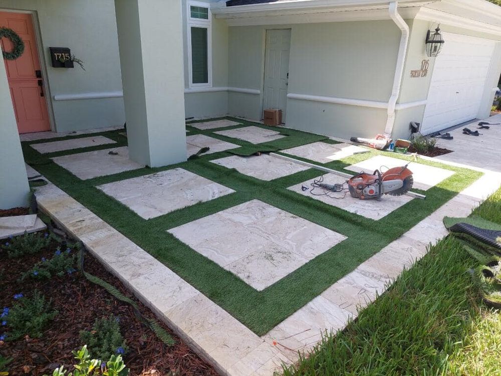 Hardscaping for Team Tolson Landscape in Tampa Bay, FL