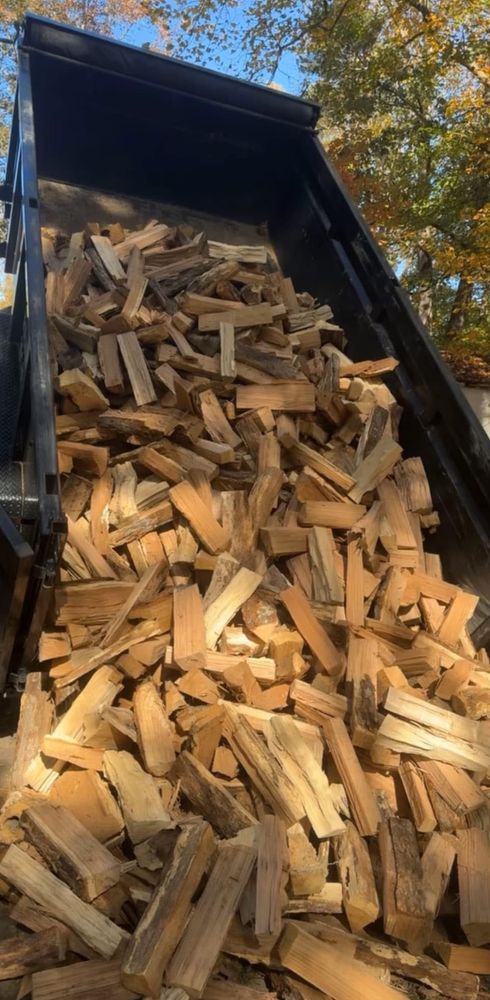 We offer high-quality seasoned firewood near you, perfect for cozying up by the fireplace or outdoor fire pit. Enjoy clean-burning wood with our convenient delivery service right to your door. for Branch Out Tree Care LLC in Fredericksburg, VA