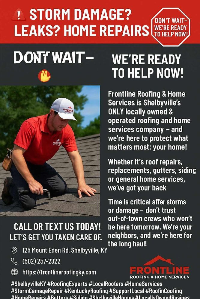 Other Services for Frontline Roofing & Home Services in Shelbyville, KY