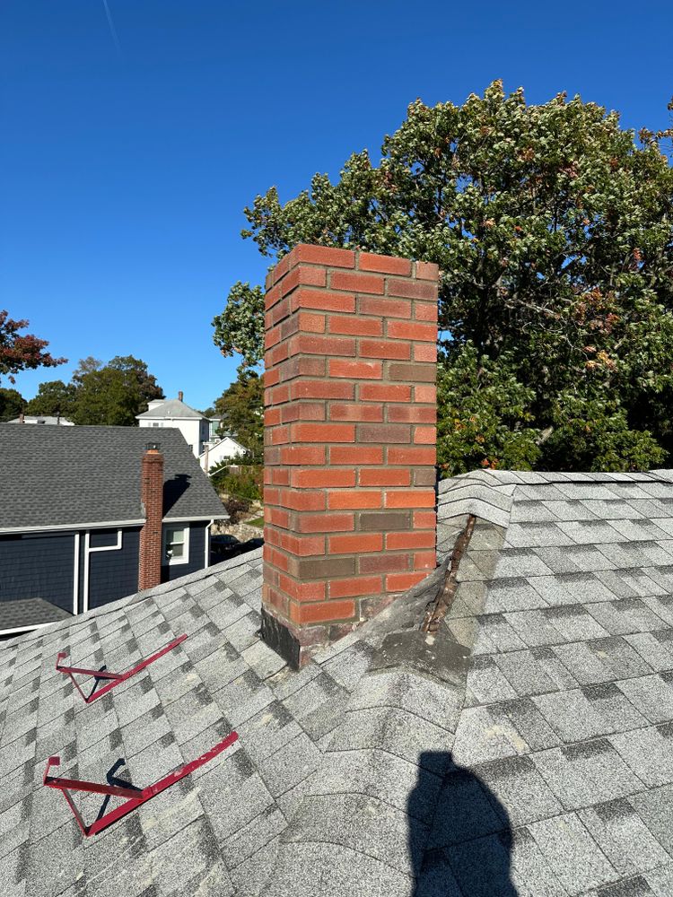 Chimney photos from restoration to new builds for All For U Roofing & Masonry in Boston, MA