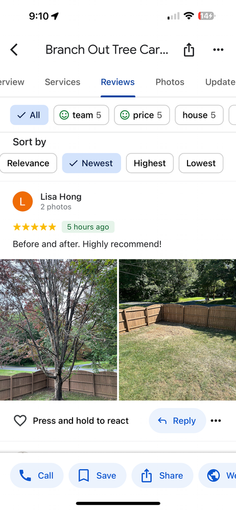 All Photos for Branch Out Tree Care LLC in Fredericksburg, VA