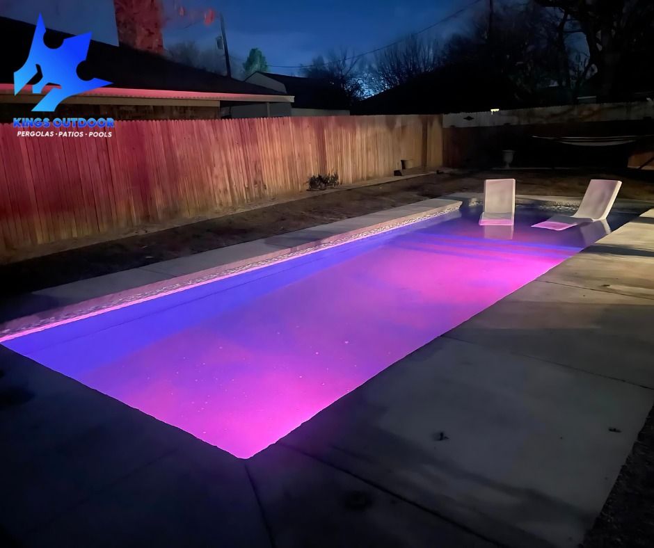 Custom Pool Construction for Kings Outdoor in Amarillo, TX